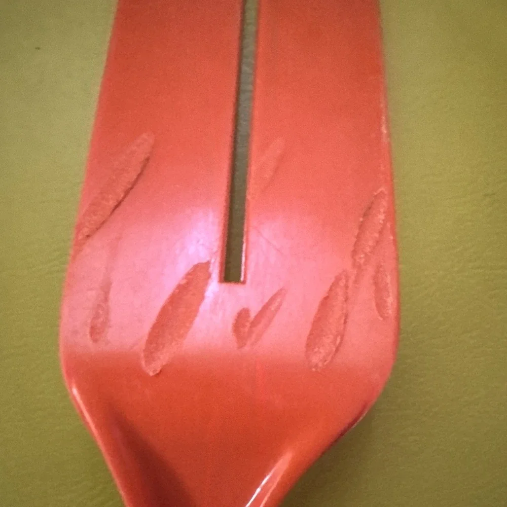 Vtg FOLEY Orange Nylon Spatula 1 Slot 12